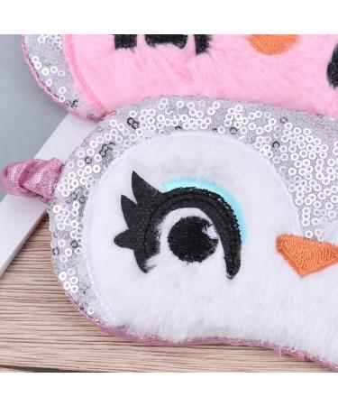 Lurrose Soft Plush Owl Sleeping Mask - Cute Paillette Eye Cover for Sleep, Ice and Hot Compress - Buy Online on GoSupps.com