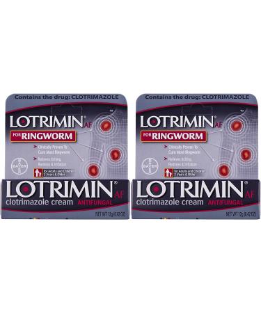 Lotrimin AF Ringworm Cream 12-Gram Packages (Pack of 2)