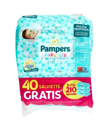 Pampers Baby Fresh Towels - 210 Premium Soft Wipes | International Shipping Available - Buy Online on GoSupps.com