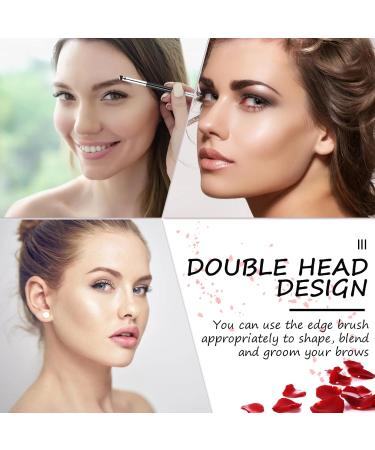 12-Piece Dual-Ended Brow Brush Set | Eyebrow Brush & Spoolie for Perfect Shape & Fill | Precision Makeup Tools (Black - Buy Online on GoSupps.com