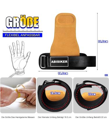Abistic Train Aid - Adjustable Leather Wrist Support for Bodybuilding & Weightlifting | Strength Training for Men & Women - Classic Style - Buy Online on GoSupps.com