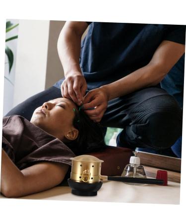 JECOMPRIS Moxibustion Box Set - Smokeless Moxa Massage Burner with Pure Copper Pots (2 Pcs) - Perfect for Neck & Cellulitis Treatment - International Shipping Available - Buy Online on GoSupps.com