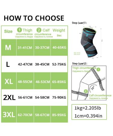Buy Milaiun Kniebandage 2 Set - Unisex Non-Slip Knee Support for Sports & Strength Exercises (L) - Blue | International Shipping Available - Buy Online on GoSupps.com