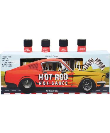 Coffret Cadeau de 4 sauces piquantes Hot Sauces Sauces Piquantes HOT ROD Comme la course automobile voiture challenge TikTok - Buy Online on GoSupps.com