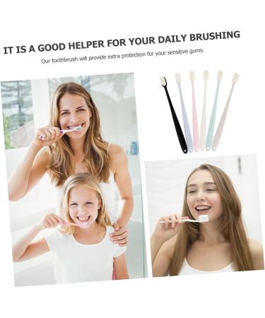 Homsfou 6-Pack Toothbrush Floss Picks | Sensitive Gums Protection | Soft Bristle Cleaning Brushes for Effective Oral Care - Buy Online on GoSupps.com