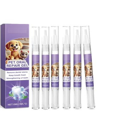 Pet Oral Repair Gel Pet Oral Restoration White Gel Targets Tartars Without Brushing Pet Oral Repair Gel Pen Pet Breath Freshener For Dogs & Cats (3)