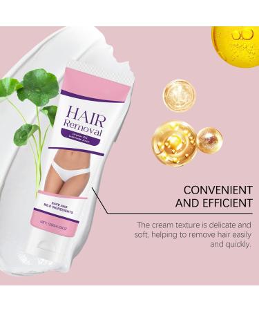 Shaving-Free Hair Removal Cream | Skin Lotion with Scraper 120g | Hair Removal Cream for Intimate Areas Legs Underarms Back Bikini Lines - Buy Online on GoSupps.com