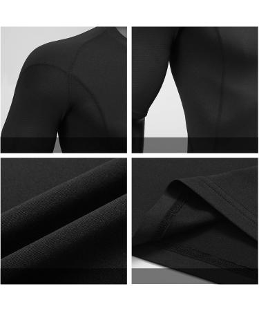 Milin Naco Men's Short Sleeve Compression Shirts 3 Pack - UPF 50+ Rash Guard - XX-Large - Buy Online on GoSupps.com