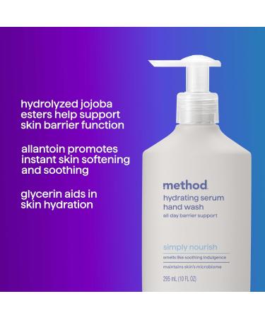 Method Hand Wash Hydrating Serum Simply Nourish 10 oz (Pack of 3) Simply Nourish 10 Fl Oz (Pack of 3) - Buy Online on GoSupps.com