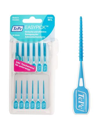 Tepe Interdental Brushes EasyPick M/L (36 Pack) & XS/S Dental Sticks (60 Pack) - Daily Dental Care for On-the-Go - International Shipping Available - Buy Online on GoSupps.com