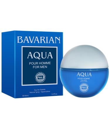 Hybrid & Company Bavarian Aqua Pour Homme For Men Eau De Parfum Vaporisateur Natural Spray 3.4 Fl Oz BAVARIAN AQUA 3.4 Fl Oz (Pack of 1)