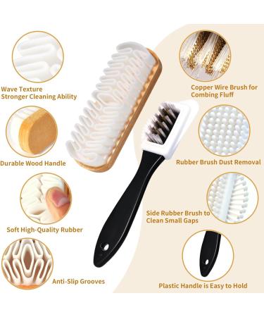 LUBOXIN 4 PCS Suede Brush for Shoes Nubuck Brush Horsehair Shoe Brush Hard-Wearing Crepe Brushes Multifunctional Nubuck Suede Cleaner Kit with Suede Eraser for Shoes Boot Leather Cleaning - Buy Online on GoSupps.com