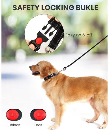 PETTOM Medium Half Choke Dog Collar - Chew Proof Metal Chain Collar for Medium/Large Dogs (M 17-20inch, Black) - Buy Online on GoSupps.com