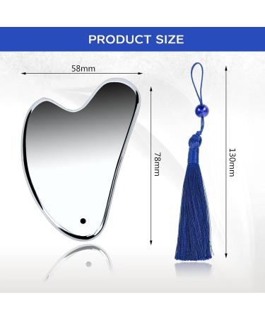 Fidqiog Natural Terahertz Gua Sha Facial Tool Stone Terahertz Energy Gua Sha Facial Tool Guasha Board Beauty Tools for Lymphatic Drainage Body Skin (Perforated) - Buy Online on GoSupps.com