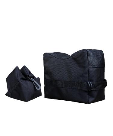 KOSIBATE Shooting Rest Bag with Rear Squeeze Bag for Gun Rifle Handgun Sandbag Shooting Rest Black