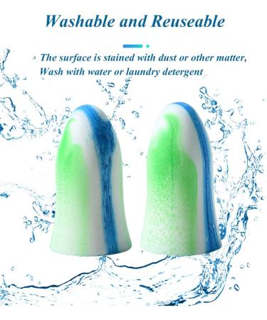 Buy Foam Ear Plugs for Sleeping - 5 Pairs of Noise Protection Earplugs for Loud Noises Snoring and Concerts | Premium Hearing Protection in Yellow & Red - Buy Online on GoSupps.com