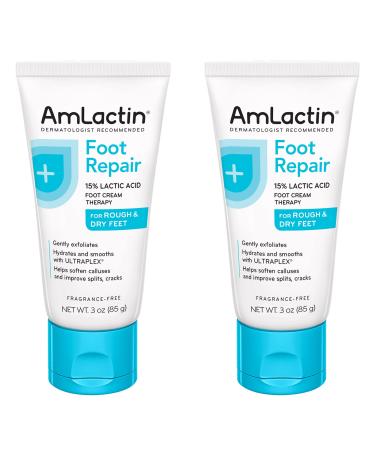 AmLactin Foot Cream Therapy 3 Ounce (Pack of 2)