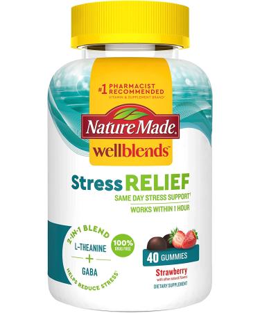 Nature Made Wellblends Stress Relief - Strawberry - 40 Gummies