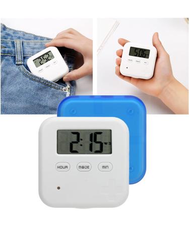 Smart Medication Organizer with Timer Bell Vibration Reminder 4 Compartments Medicine Box for Portable Storage Blue - Buy Online on GoSupps.com