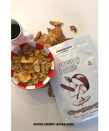 Crispy Bites Dried Apples 1oz 5 Pack (Cinnamon) - Gluten Free, Vegan, Crunchy Healthy Snack - Buy Online on GoSupps.com