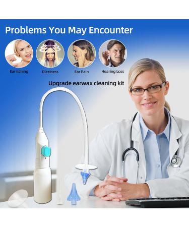 XJRHSCGS Ear Wax Removal Kit - Ear Irrigation Kit for Gentle Ear Cleaning - 5 Disposable Tips, 1 Reusable Tip, Silicone Hose - Safe & Effective for Adults & Kids - Buy Online on GoSupps.com