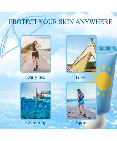 Trendyfave Sunscreen Spf 50 Face Moisturiser Sunscreen For Sensitive Skin Water Resistant & Non-Greasy Sunscreen Spf 50 UVA & UVB Protection Isolation Sunscreen With Hyaluronic Acid - Buy Online on GoSupps.com