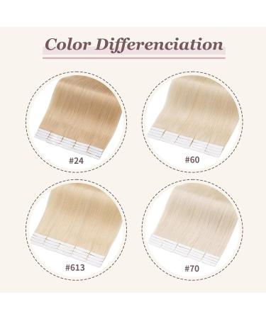 Tess Tape Extensions Real Hair #2 Dark Brown 60 cm - 20 Pack Remy Adhesive Tape In Hair Extensions - Buy Online on GoSupps.com