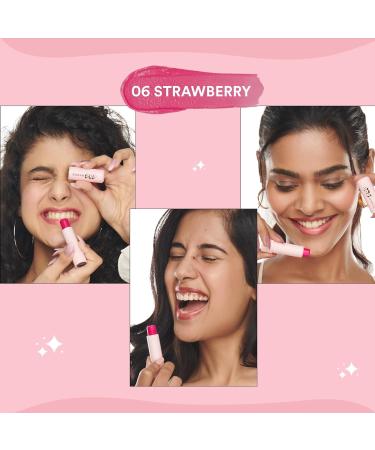 Nourishing Strawberry Lip Balm | Tinted Moisturizer for Dry Lips | Enriched with Castor Oil & UV Protection | 4.5gm - Buy Internationally - Buy Online on GoSupps.com