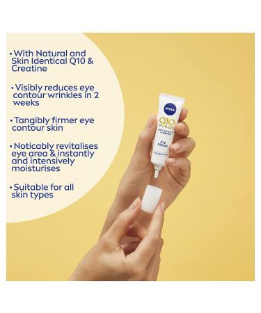 Nivea Q10 Power Anti-Wrinkle + Firming Eye Cream 15ml - Reduce Wrinkles and Firm Skin - Buy Online on GoSupps.com