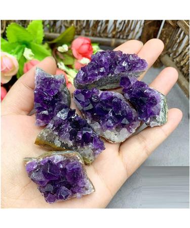 Natural Raw Amethyst Cluster Quartz Purple Crystal Cluster Stone Home Decoration Crafts Decoration Ornament Natural Decoration ERTEYIN (Color : Amethyst Cluster Size : 95-120g) 95-120g Amethyst Cluster - Buy Online on GoSupps.com