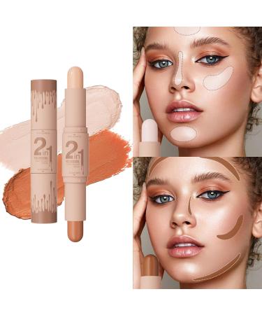 2 in 1 Contour Stick Makeup Stick Makeup Sticks Double Head Face Highlighter Highlighter Contour Sticks - Buy Online on GoSupps.com