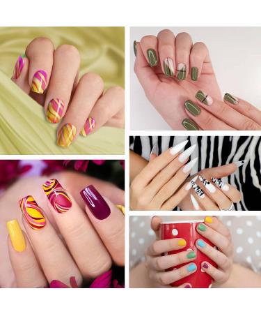 24 Pcs 3D Nail Art Pens - Nail Polish Design Kit for DIY Nail Painting - Graffiti Pen Set for Girls - 24 Colors - Buy Online on GoSupps.com