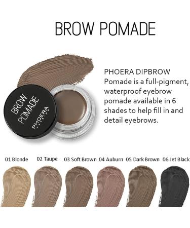 PHOERA Eyebrow Gel Pomade 1#Blonde | Professional Makeup, Long Lasting, Waterproof Brow Cream - Sweat Resistant & Smudge-Proof - Buy Online on GoSupps.com