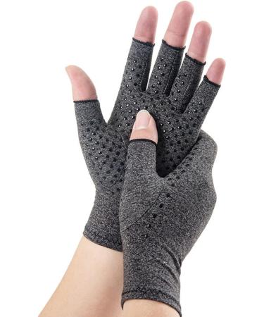 Fabater Half Finger Bike Gloves for Men - Elastic Compression Arthritis Gloves - Anti-Slip Daily Health Care for Mountaineering (L) - International Shipping Available - Buy Online on GoSupps.com