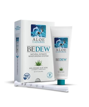 Aloe Cadabra BEDEW Organic Intimate Moisturizer System for Vaginal Dryness Menopause and Personal Comfort with 2 Screw-on Applicators 2.9 Ounce