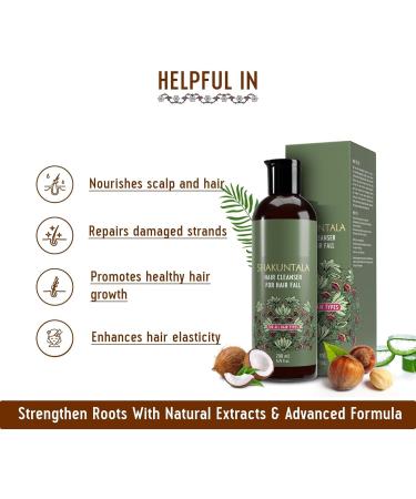 NN Shakuntala Hair Fall Control Hair Wash | With Keratin Protein and Nansyl | For Strong and Shiny Hair | Sulfate and Paraben Free for Men and Women | 200 ml - Buy Online on GoSupps.com