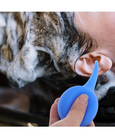 DOITOOL 75ml Ear Syringe for Infant Ear Wax Removal - Rubber Squeeze Bulb Laboratory Tool, Blue - Buy Online on GoSupps.com