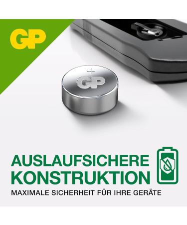 Buy GP Batteries Alkaline LR41 Button Cell - Chrome/Black/Red (Pack of 10) | International Shipping Available - Buy Online on GoSupps.com