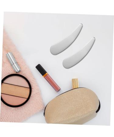 MUSISALY 2pcs Cosmetic Spatula Mask Spa Mini Spoon Facial Makeup Spatula Face Cream Scoop Rod Stainless Steel - Buy Online on GoSupps.com
