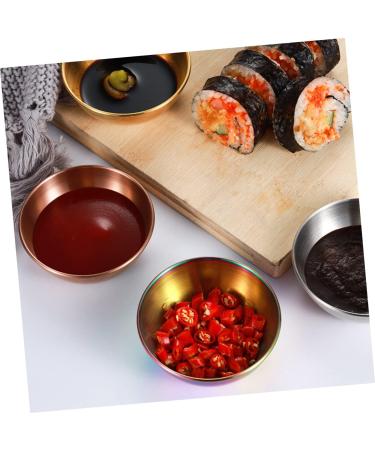 MAGICLULU 24 Pcs Silver Sauce Dish Dipping Sauce Seasoning Dish Stainless Steel 9x9cmx3pcs Silverx3pcs - Buy Online on GoSupps.com