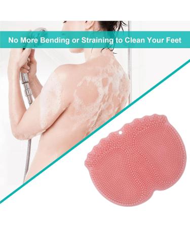 Abbto Foot Scrubber for Shower Foot Cleaner & Massage Mat with Non-Slip Suction Cups | Perfect for a Refreshing Shower Experience - Buy Online on GoSupps.com