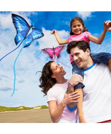 TOY Life Butterfly Kite 2 Pack - Easy to Fly Large Kites for Kids and Adults - Ideal Gift for Children - Great Outdoor Beach Activity - Buy Online on GoSupps.com
