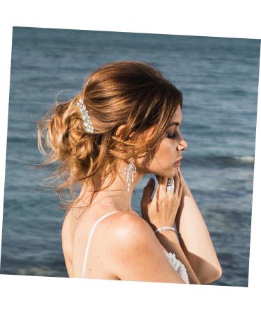 Beavorty Fashionable Diamond Hair Accessories Wedding Hair Accessories Wedding Decor Hair Clip Hair Barrettes Hair Pin Bridal Headpiece Horse Eye Zinc Alloy Bride Comb - Buy Online on GoSupps.com