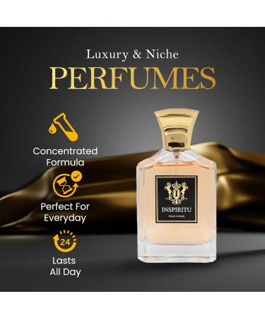 Dumont INSPIRITU POUR HOMME - 3.4oz - Luxury Perfume for Men - Musky & Masculine Fragrance - Long Lasting Cologne Mist & Body Spray Alternative - for Him - Buy Online on GoSupps.com