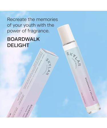 Skylar Boardwalk Delight Eau de Parfum - Hypoallergenic & Clean Perfume for Women & Men Vegan & Safe for Sensitive Skin - Notes of Cotton Candy Vanilla & Coconut Milk - 10mL /0.33 Fl oz - Buy Online on GoSupps.com