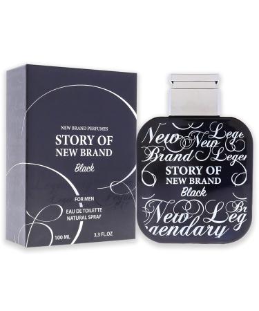 New Brand Perfumes Story Of Black EDT Spray Men 3.3 oz - Buy Online on GoSupps.com