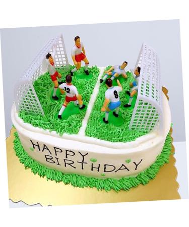 Ciieeo 8pcs Football Cake Decor Cake Decorating Kit Soccer Cake Soccer Player Cake Decor Appetizer Picks Soccer Cupcake Topper Cake Decoration Dessert Toppers Soft Paper Cup - Buy Online on GoSupps.com