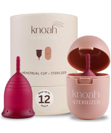 Reusable Menstrual Cup with Sterilizing Cup | Tampon Pad and Disc Alternative