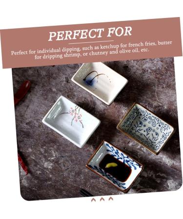 Amosfun 2pcs Japanese Sauce Dish Dip Ceramics Small Dish 9.6X6.6CM As Shown - Buy Online on GoSupps.com