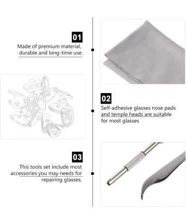 Buy Gleavi Glasses Spare Parts Set - Nose Handles Repair Tools & Accessories for Sunglasses | International Shipping Available - Buy Online on GoSupps.com